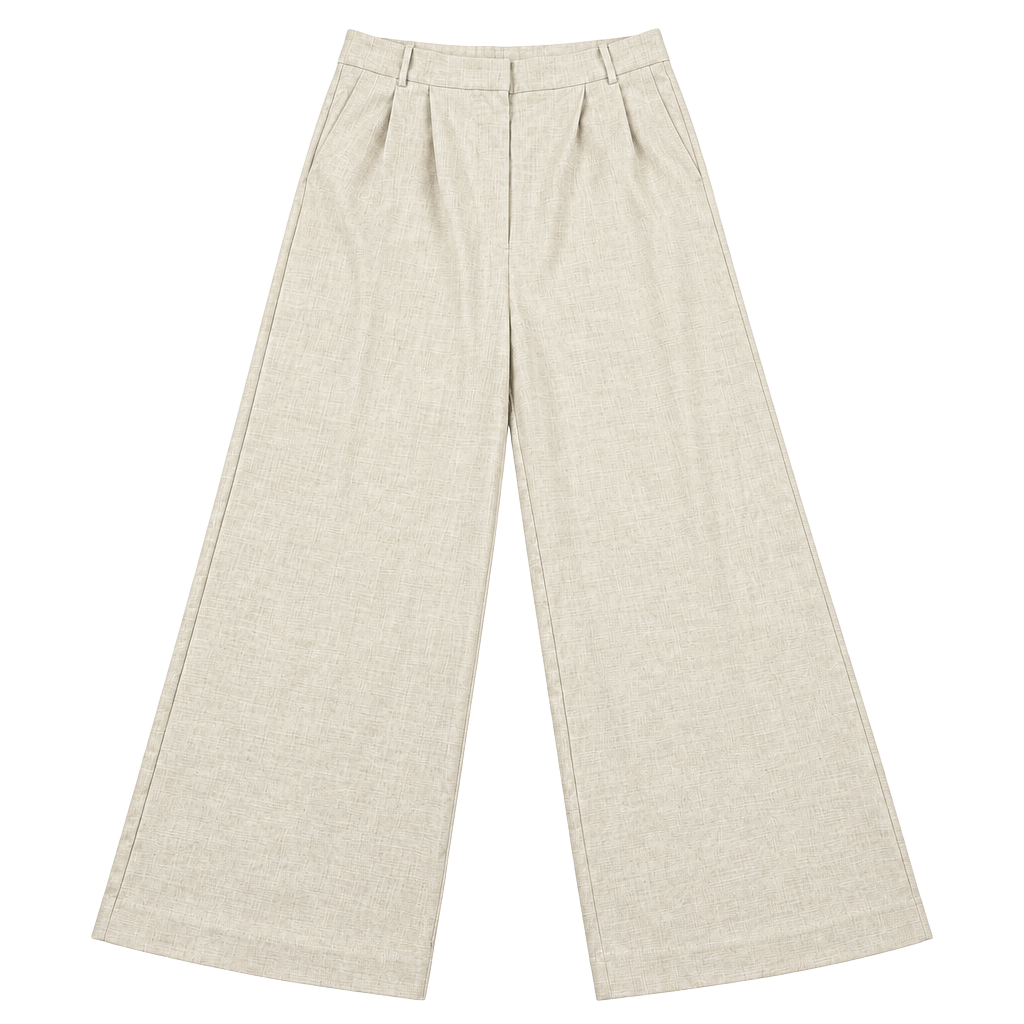 Worthington Slim Leg Pants Size 12 Beige Pleated High Rise Trousers 1
