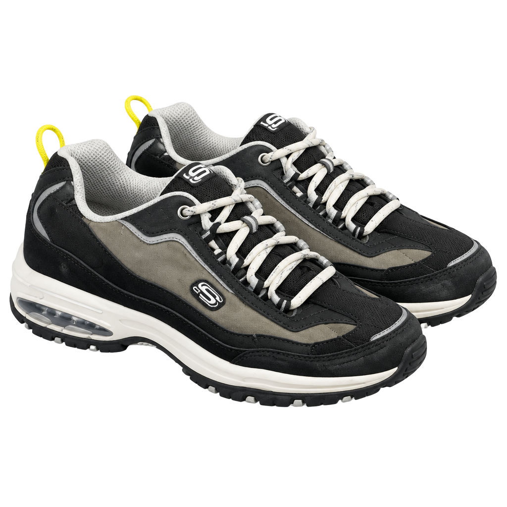 Skechers Sport Sneakers Black Green White 1