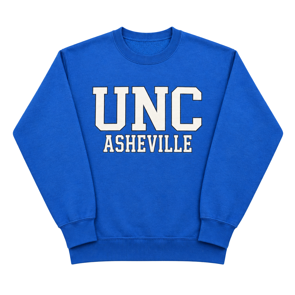 UNC Asheville Bulldogs MV Sport Crewneck Sweatshirt Royal Blue Small 1