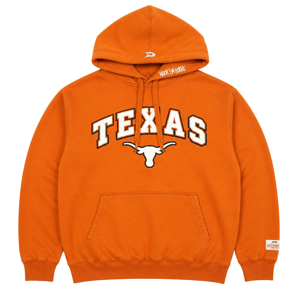 Colosseum Athletics Texas Longhorns Original Equipment Orange Hoodie 1
