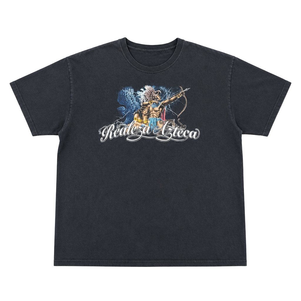 Fruit of the Loom Realeza Azteca Aztec Warrior and Princess Graphic T-Shirt 1