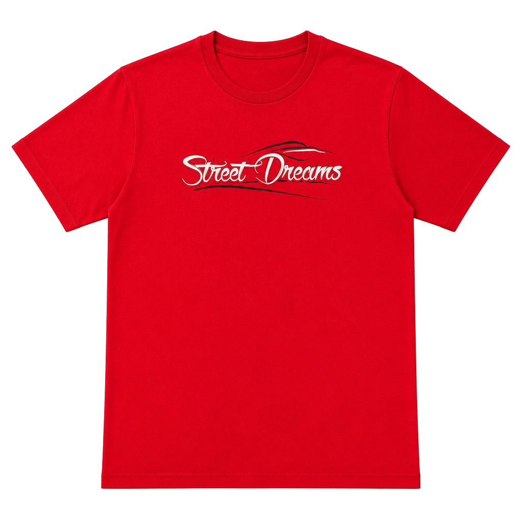 Hanes Beefy-T Street Dreams Red Graphic T-Shirt XL 1