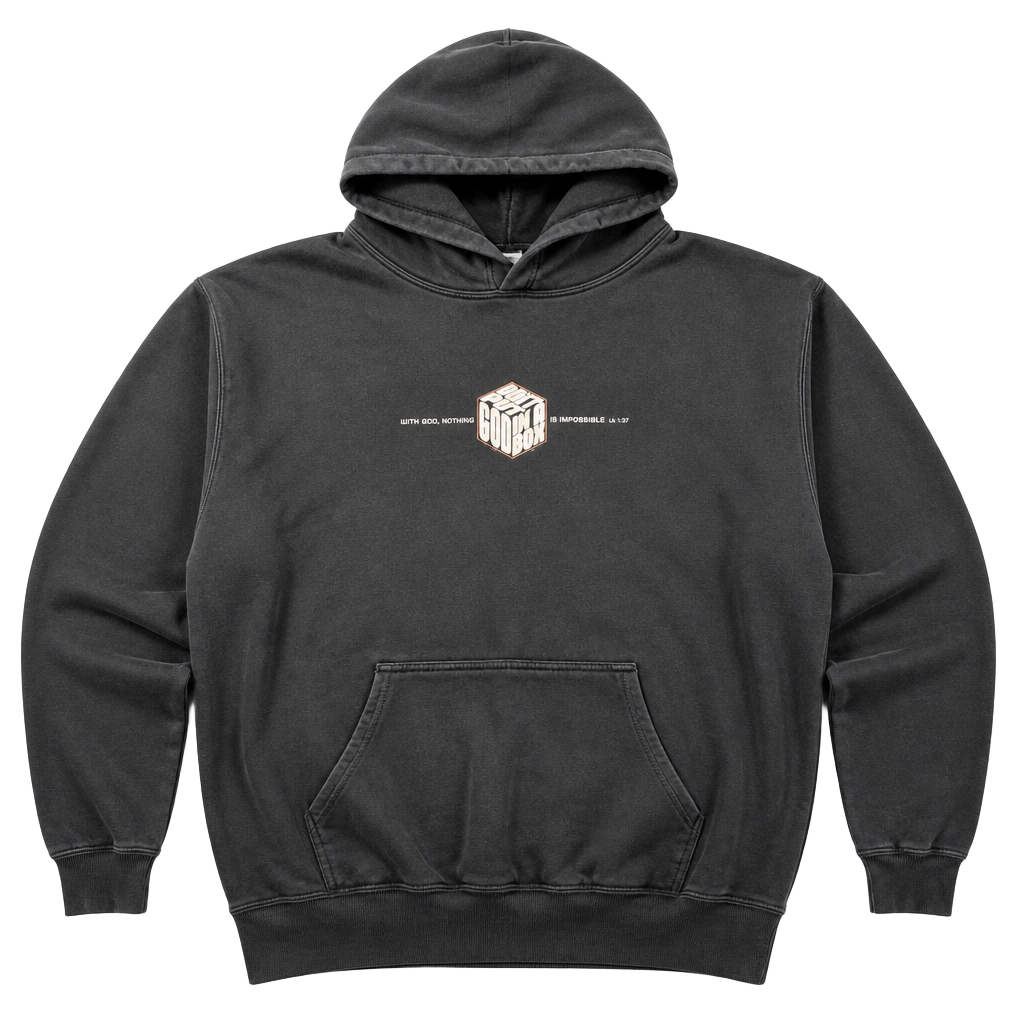Gildan Heavy Blend Black Don't Put God In A Box Graphic Hoodie XL 1