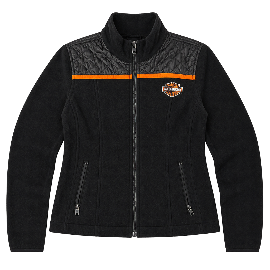 Harley-Davidson Women's Miss Enthusiast Full Zip Fleece Jacket No zipper 1