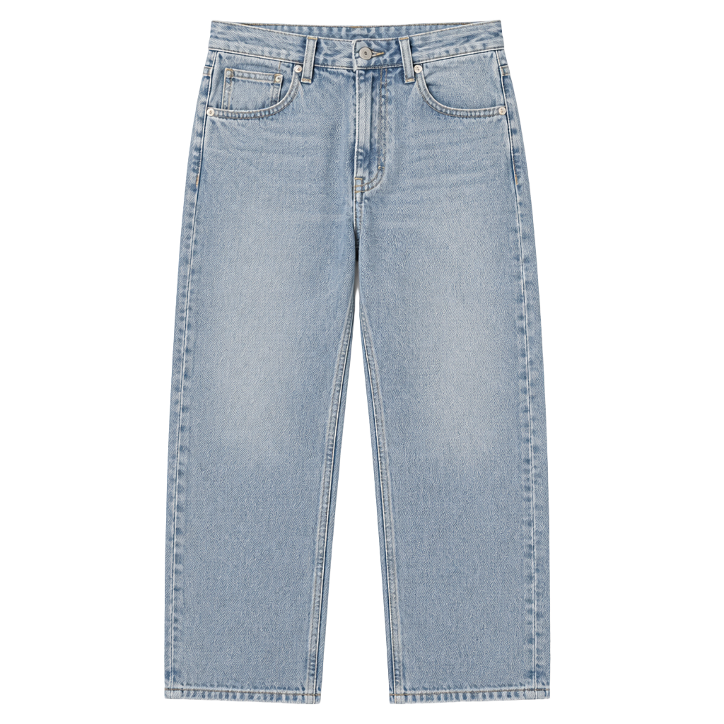 Naked Wardrobe Denim Light Wash Straight Leg Jeans Size 26 1