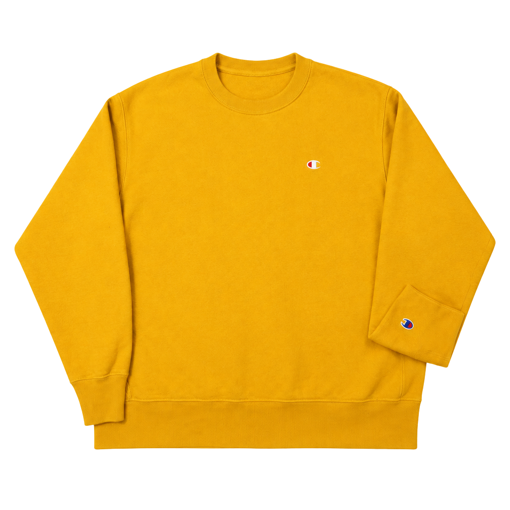 Vintage Champion Reverse Weave Sweatshirt Yellow Size XL 1