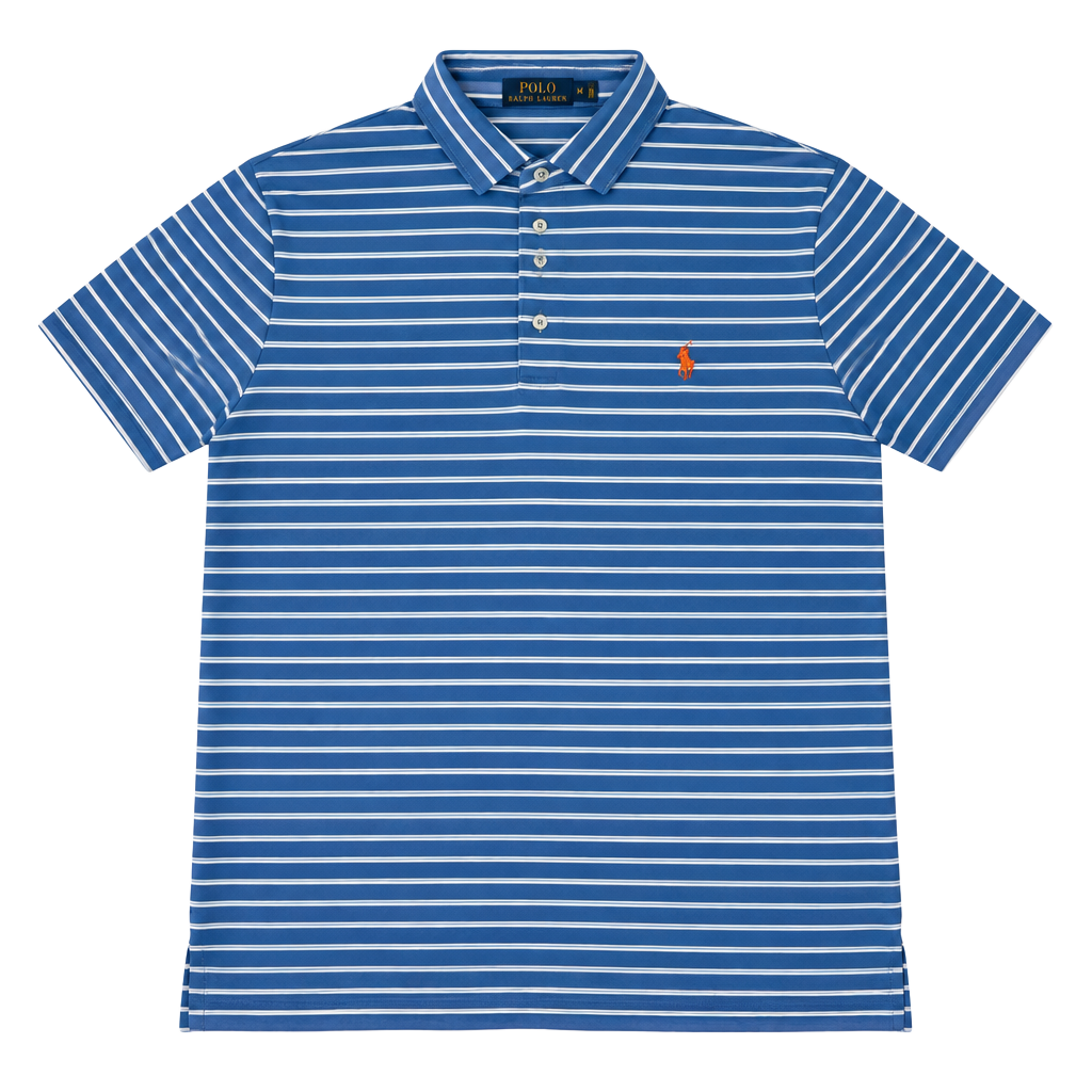 Polo Ralph Lauren Striped Polo Shirt Size M Blue White 1