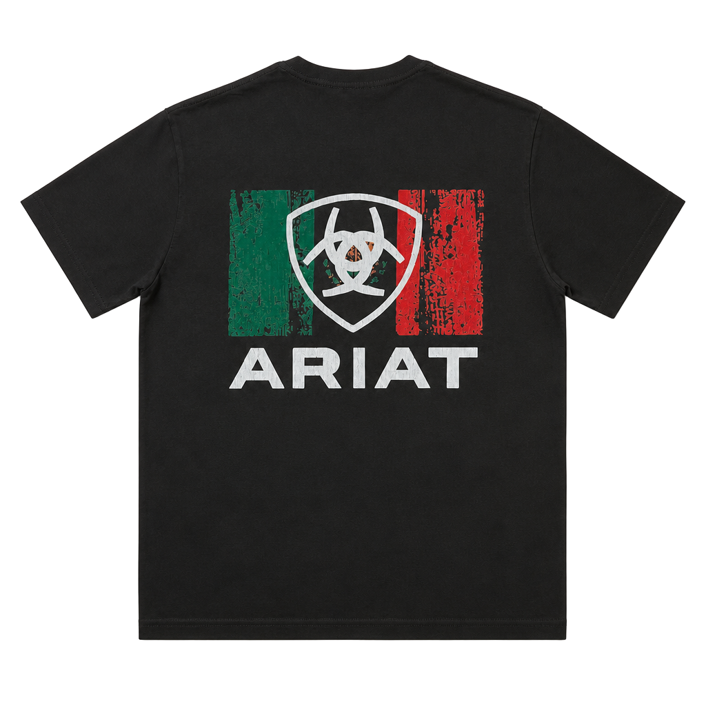 Ariat Mexico Wood Graphic T-Shirt Black 1
