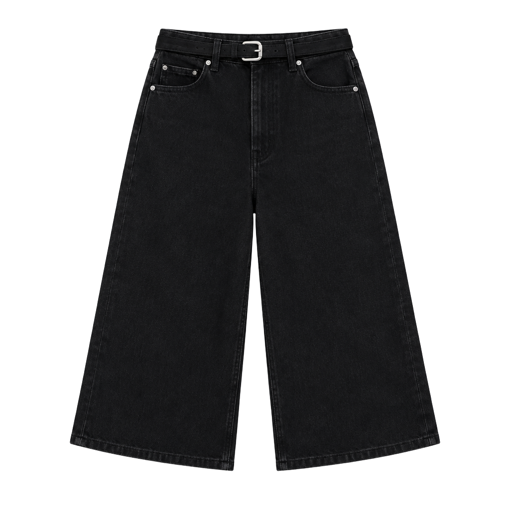 Madewell Black Denim Culottes 1
