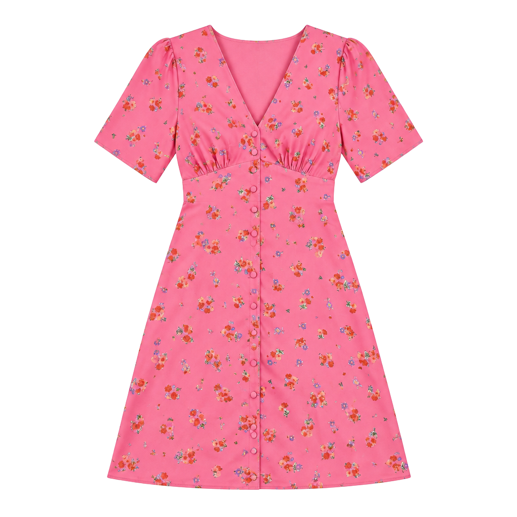 Nobody's Child Alexa ditsy print mini dress in pink 1