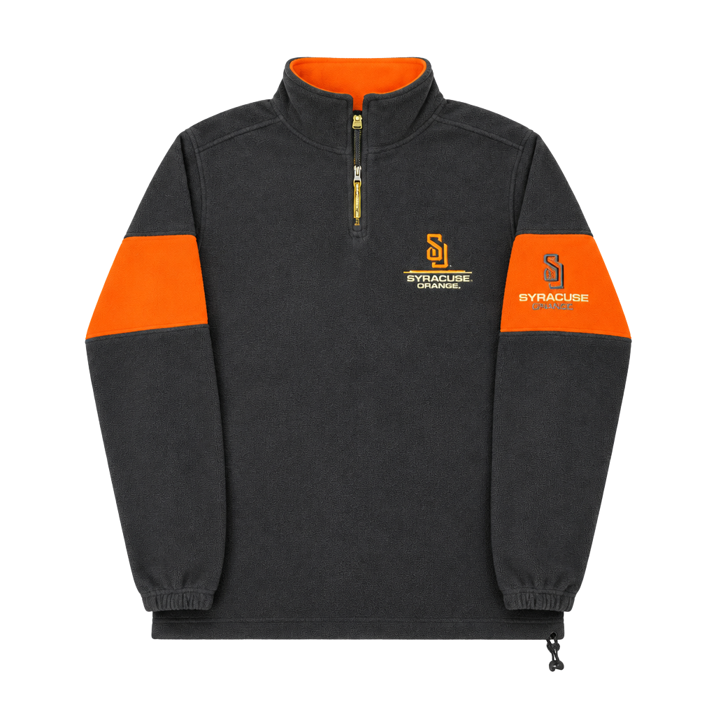 Vintage Active Syracuse Orange NCAA 1/4 Zip Fleece Pullover Jacket 1
