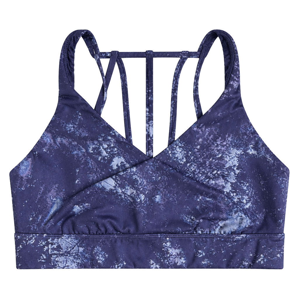 All in motion Sports Bra Size M Purple Tie Dye Strappy 1
