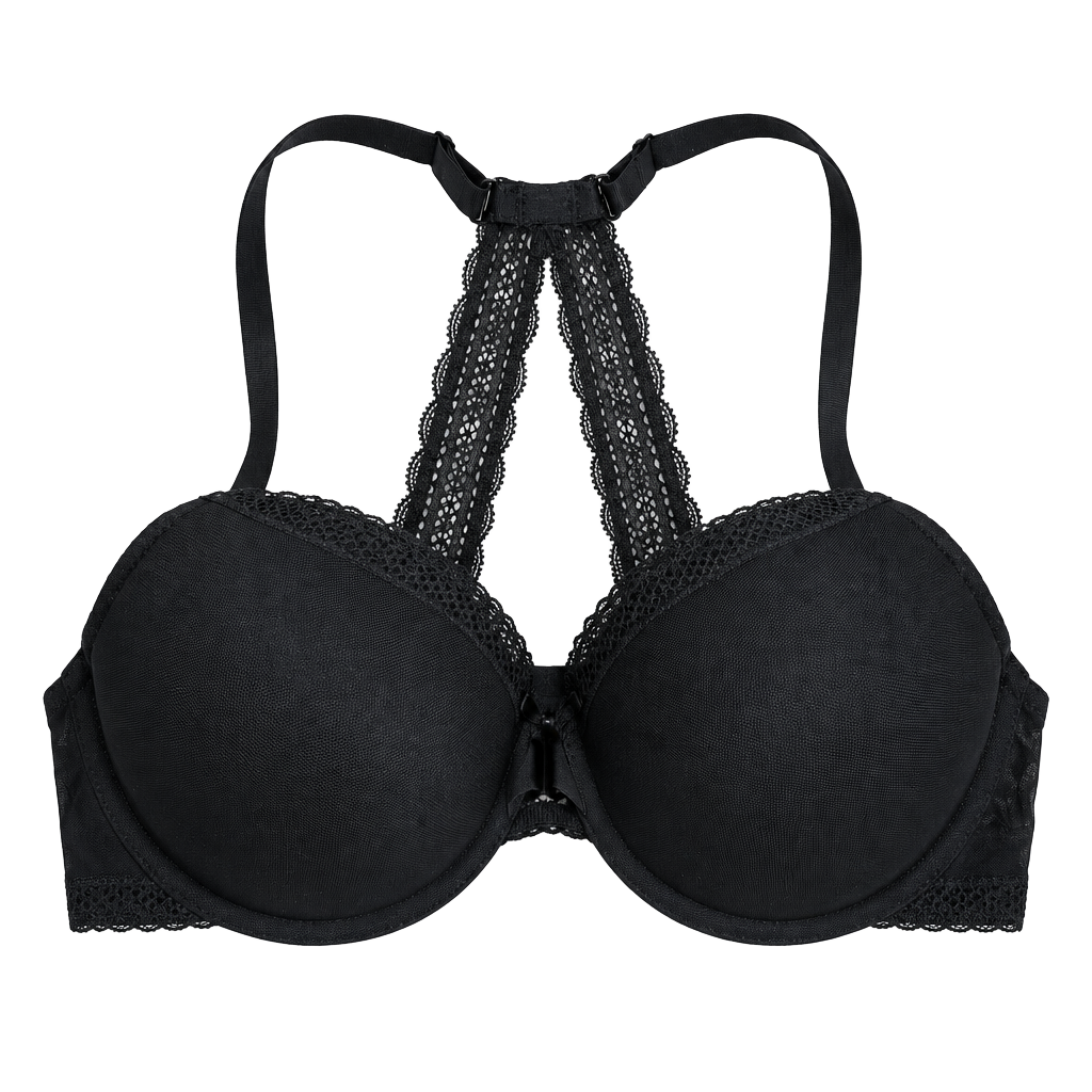 Auden The Ace Bra Size 38D Black Racerback 1