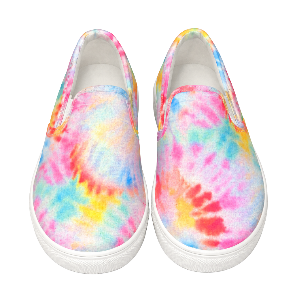 Tahari Slip-On Sneakers Size 7 Multi Tie-Dye Girls 1
