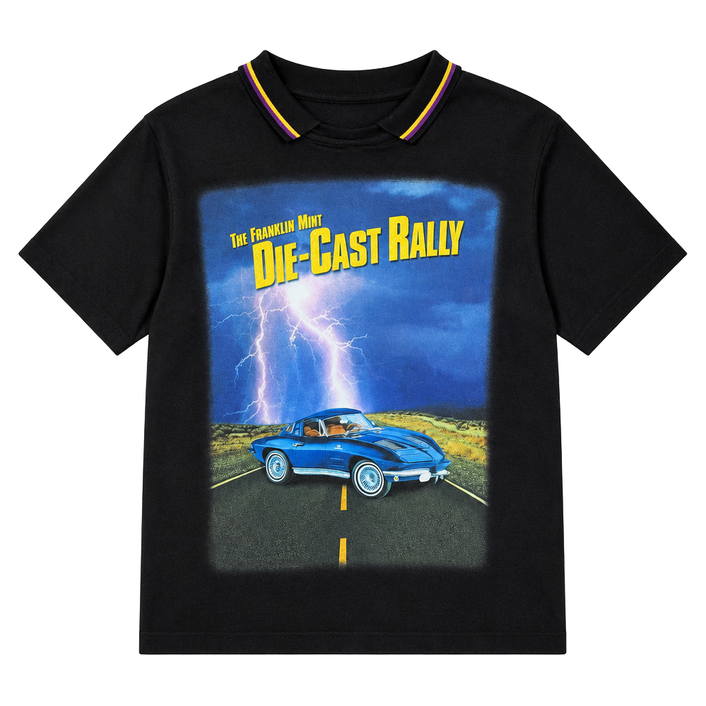 Elite The Franklin Mint Die-Cast Rally Polo Shirt Size XL Black 1
