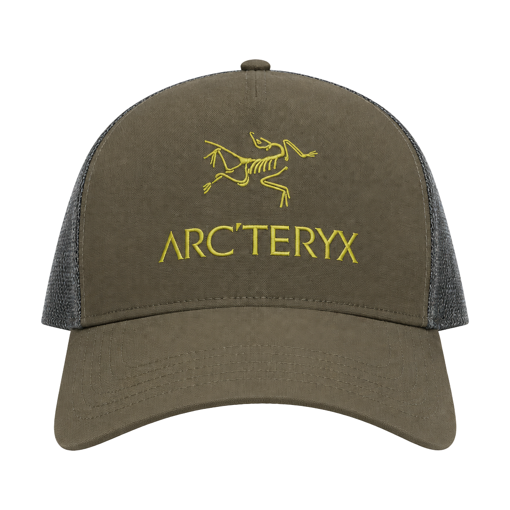 Arc'teryx Bird Word Trucker Hat Green Adjustable 1