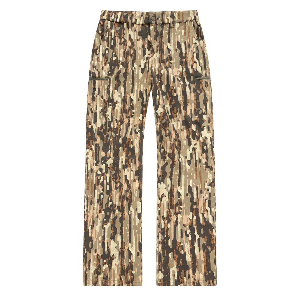 Duck Camp Tracker Pants Size 34R Woodland Camo 1