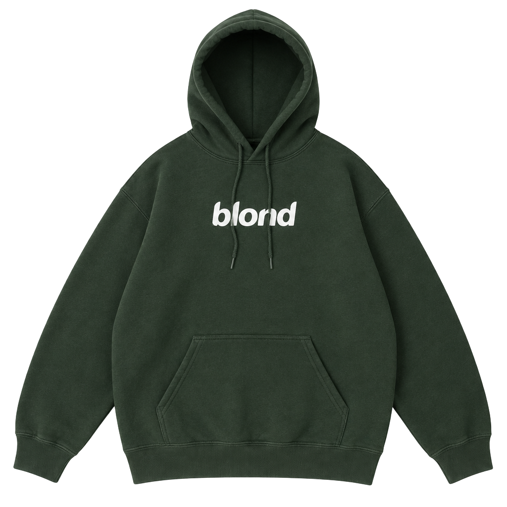 Gildan Blond Frank Ocean Hoodie Size S Forest Green Heavy Blend 1
