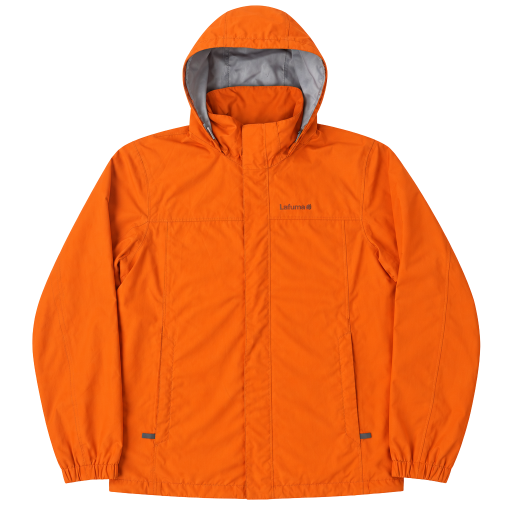 Eddie Bauer Orange Hooded Hiking Jacket Size L 1