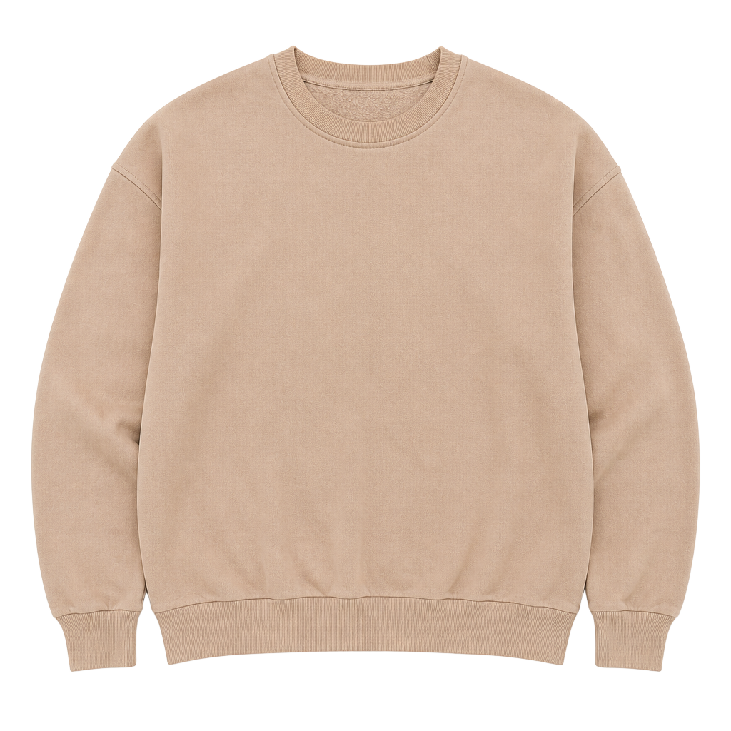 Reformation Jeans Beige Crewneck Sweatshirt 1