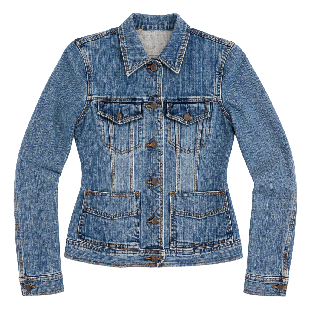 Eddie Bauer Women's Blue Stretch Denim Jean Jacket 1