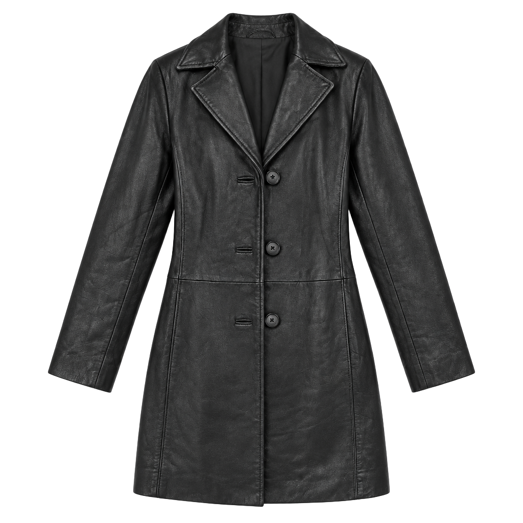 Jacqueline Ferrar Leather Jacket Size Medium Black Lambskin Blazer 1