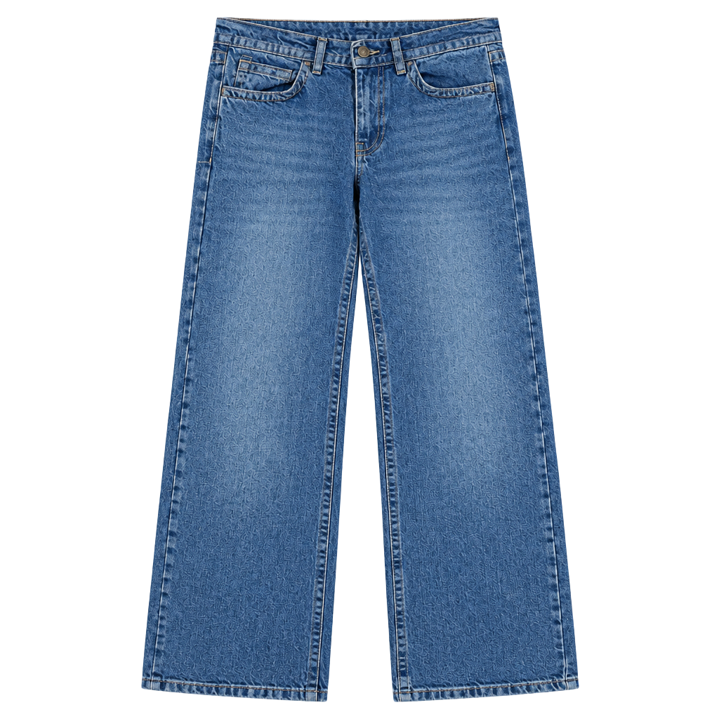 Subdued Jeans Size 6 Blue Denim Baggy Wide Leg 1