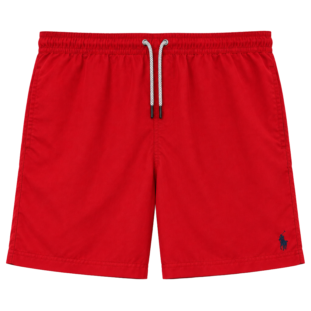U.S. Polo Assn. Swim Trunks Size XL Red Polyester Drawstring Board Shorts 1