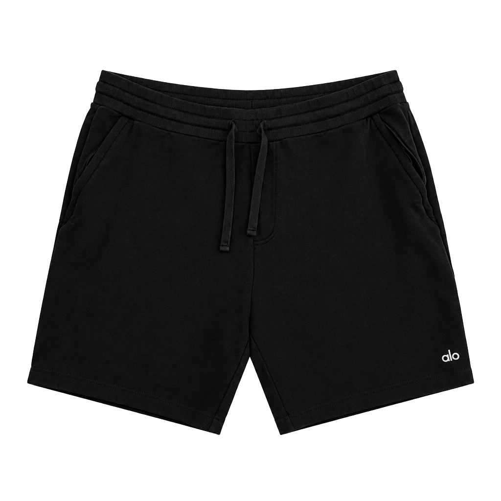 Alo Yoga Shorts 2XL Black Drawstring Athletic Casual 1