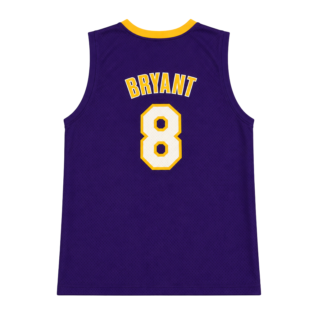 Vintage 90s NBA Los Angeles Lakers Kobe Bryant Purple Jersey Size L 1