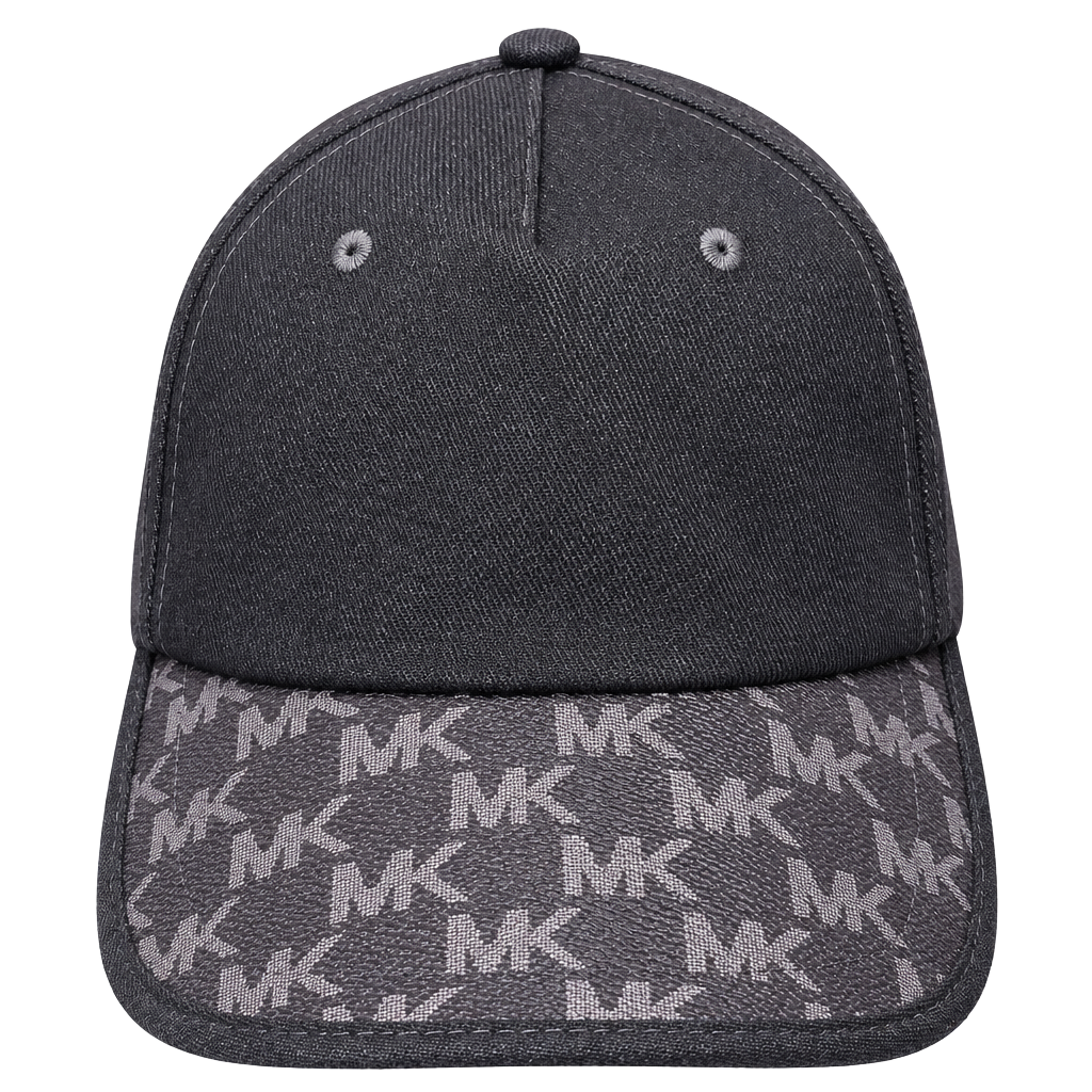 Michael Kors Chocolate MK Monogram Brim Baseball Cap One Size NWT 1