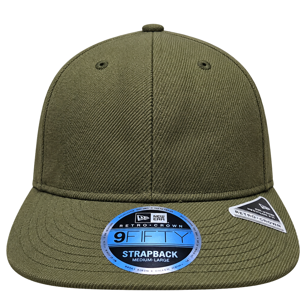 New Era Halley Stevensons 9FIFTY Retro Crown Waxed Cotton Olive Hat M/L 1