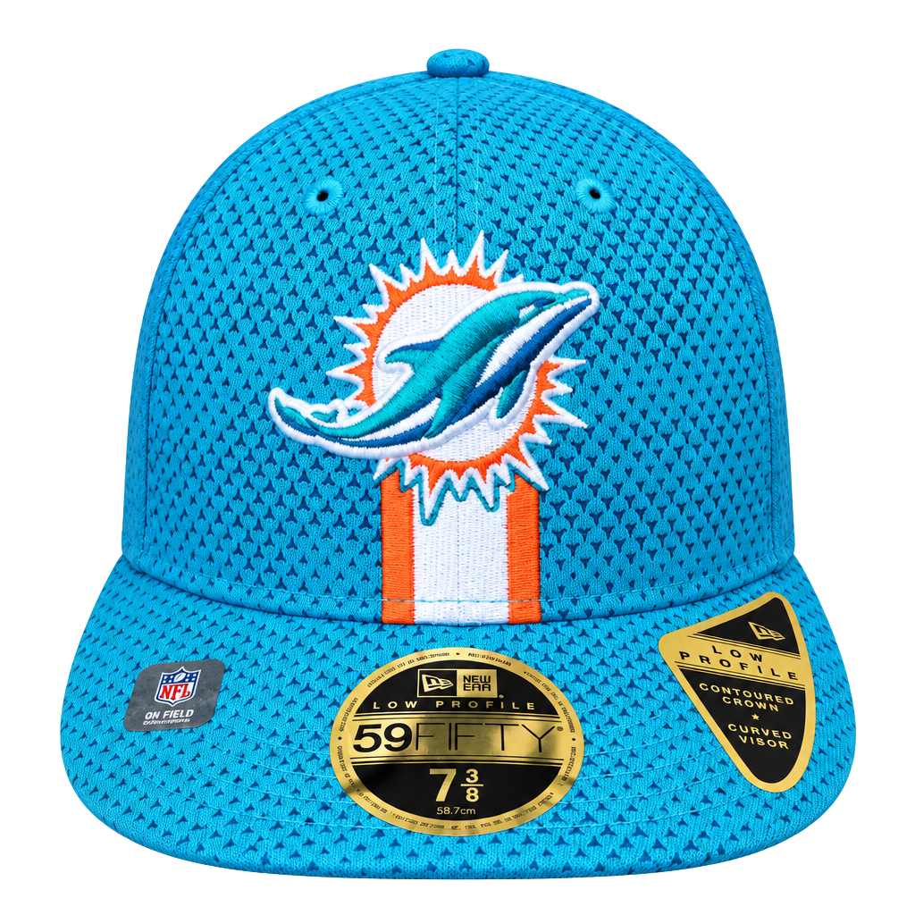 New Era Miami Dolphins 59FIFTY Fitted Hat Aqua Size 7 3/8 1