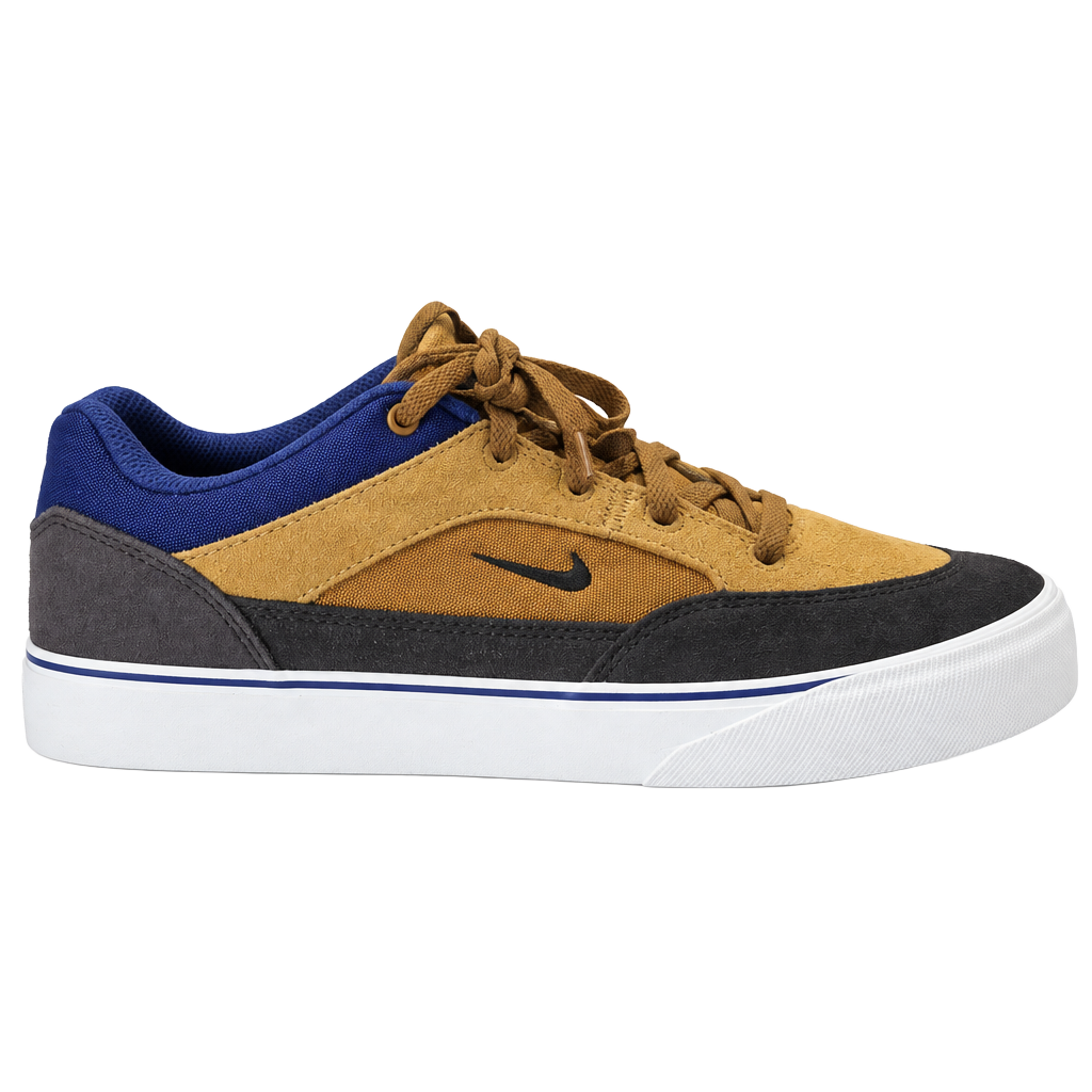 Nike SB Malor HF1205-700 Brown Blue Suede Skate Shoes Youth Size 6Y New 1