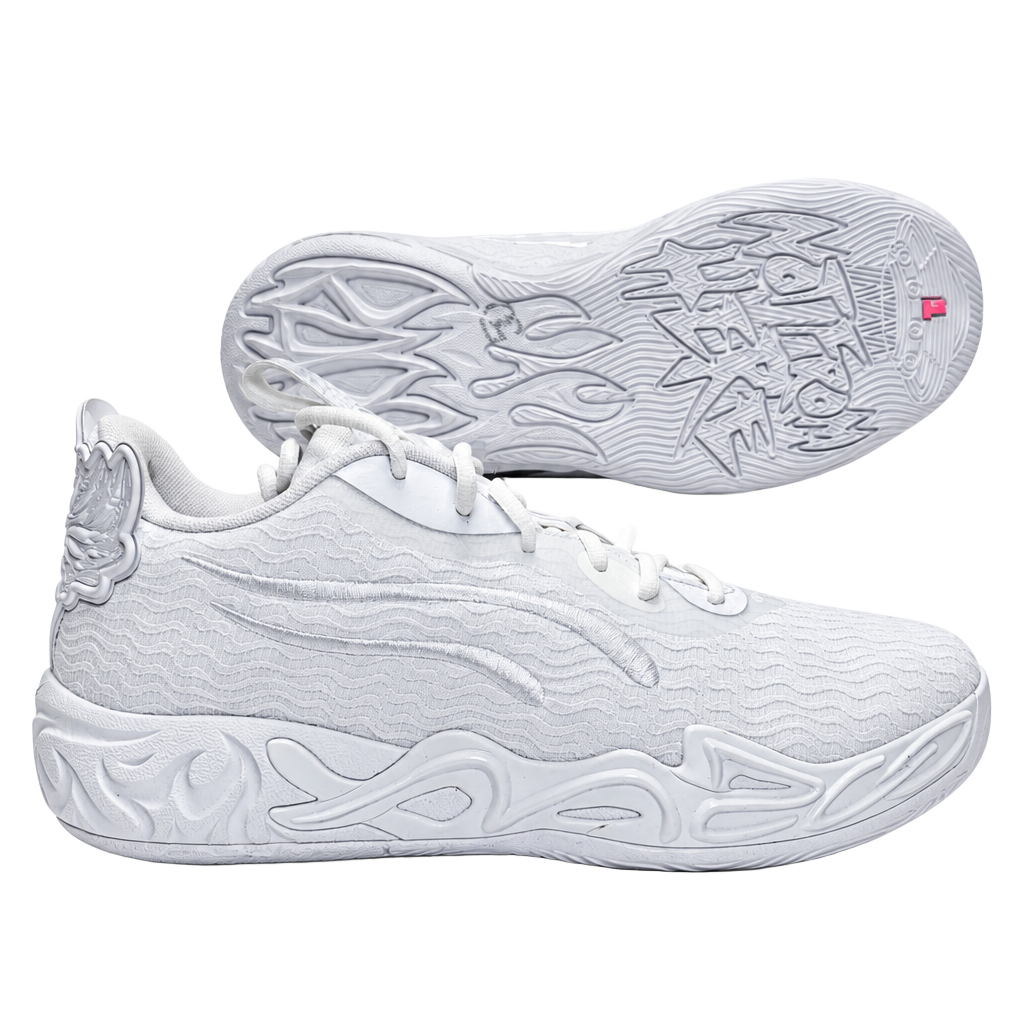 PUMA LaMelo Ball MB.04 Lo Ice White Basketball Shoes Men’s 9 311319-01 1