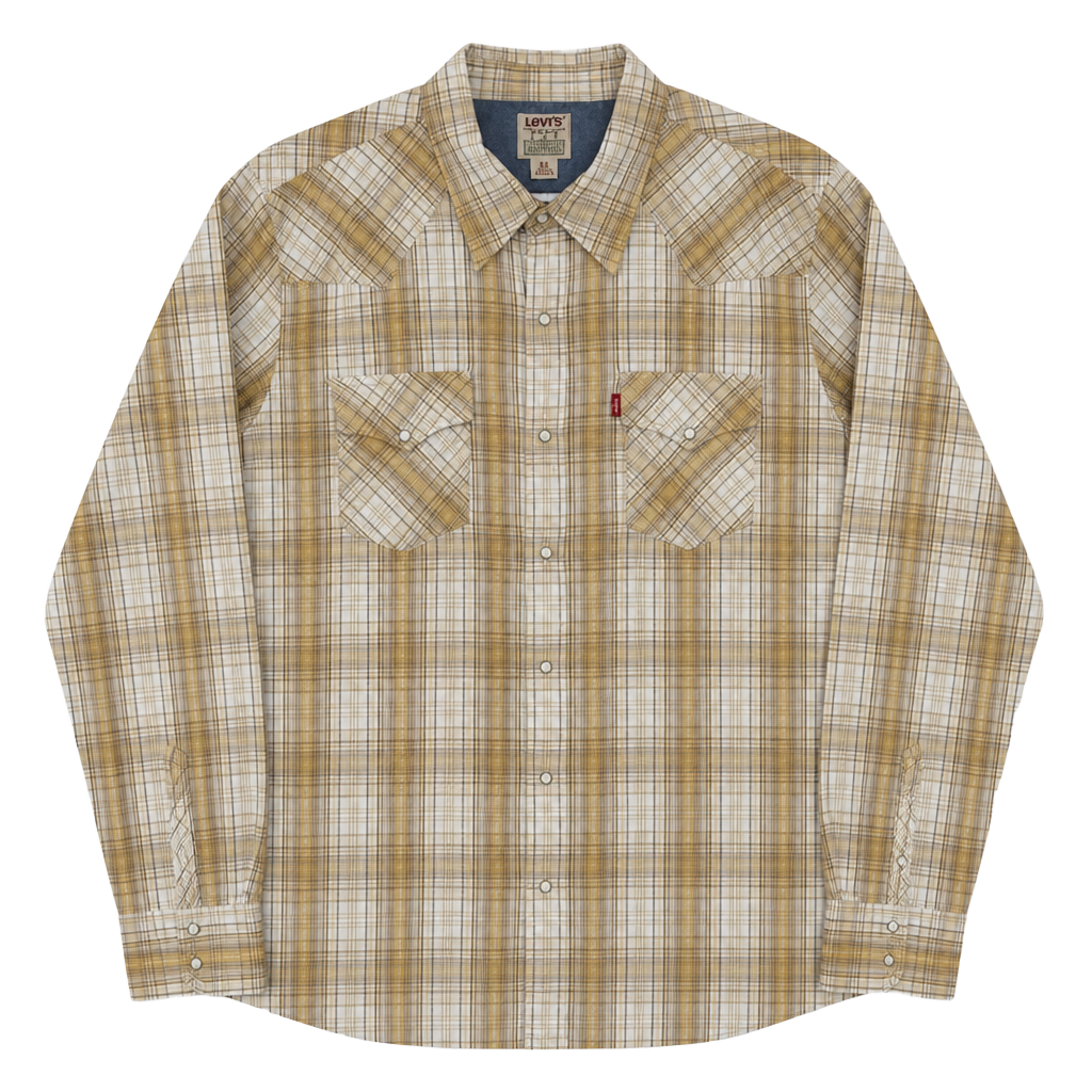 Levi's Men's Plaid Shirt - Brown 1