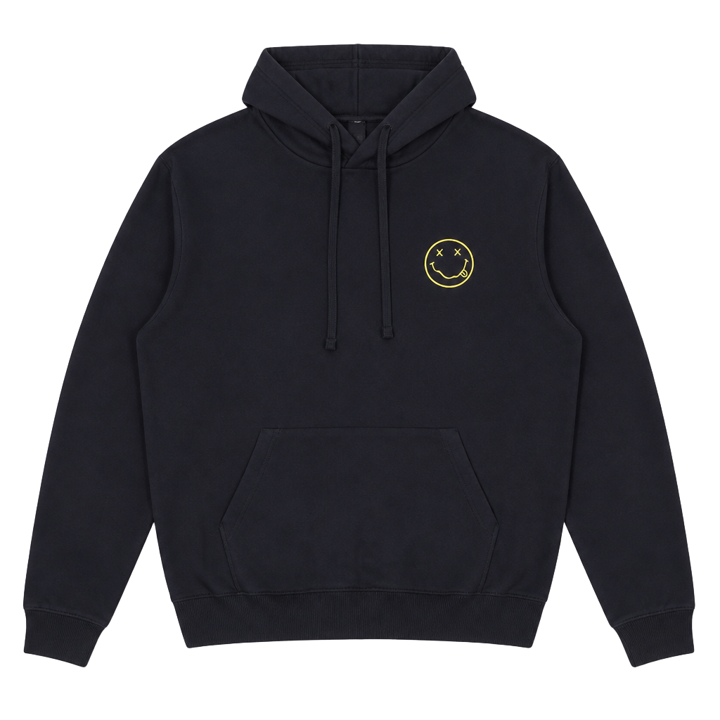 Black Smiley Face Hoodie 1