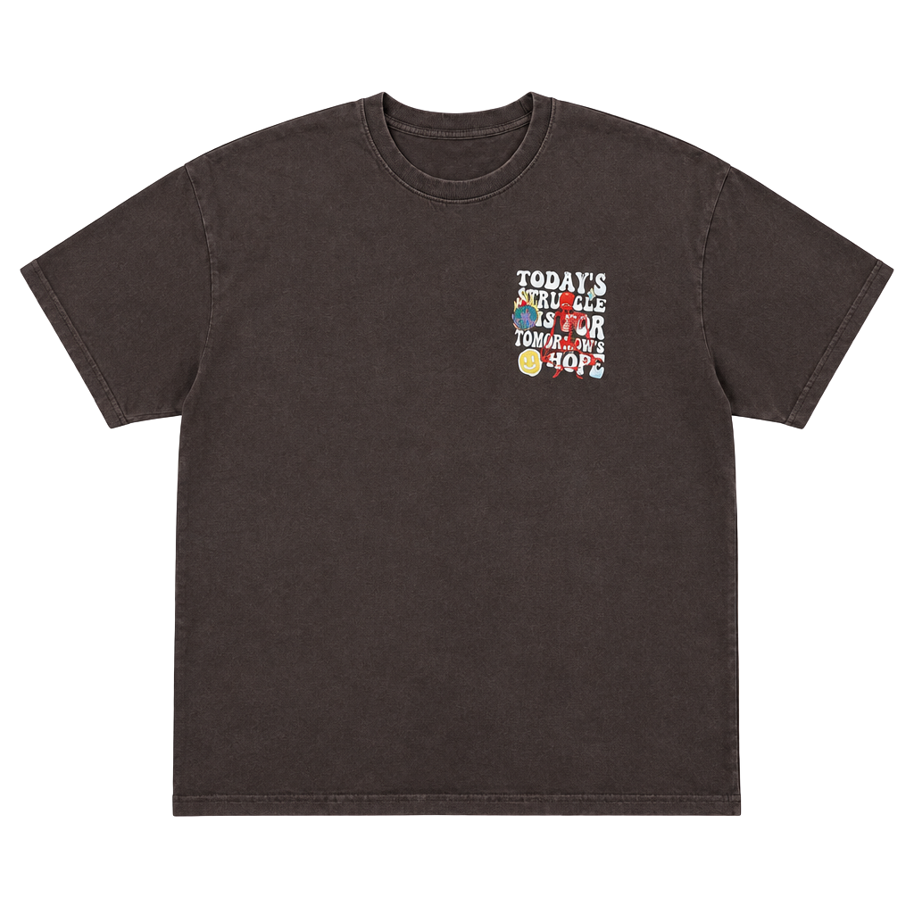 Lytiarul Graphic T-Shirt Size 3XL Brown Today's Struggle Is For Tomorrow's Hope 1