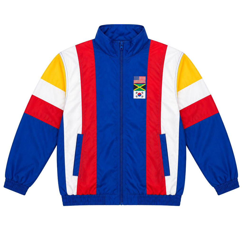 Forever 21 Windbreaker Jacket Size S Multicolor Olympics Athletic 1