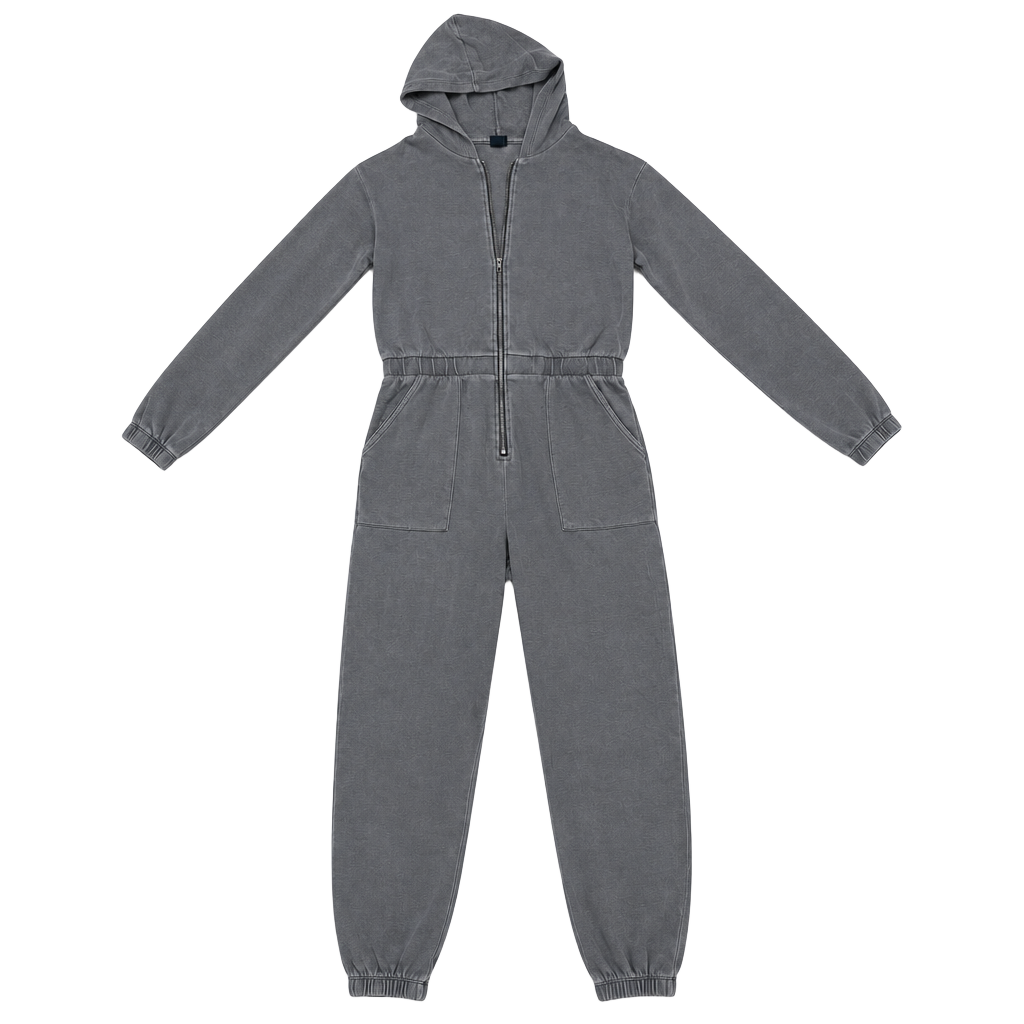 Art Class Hooded Jumpsuit Size XXL (18) Gray Zip Front 1