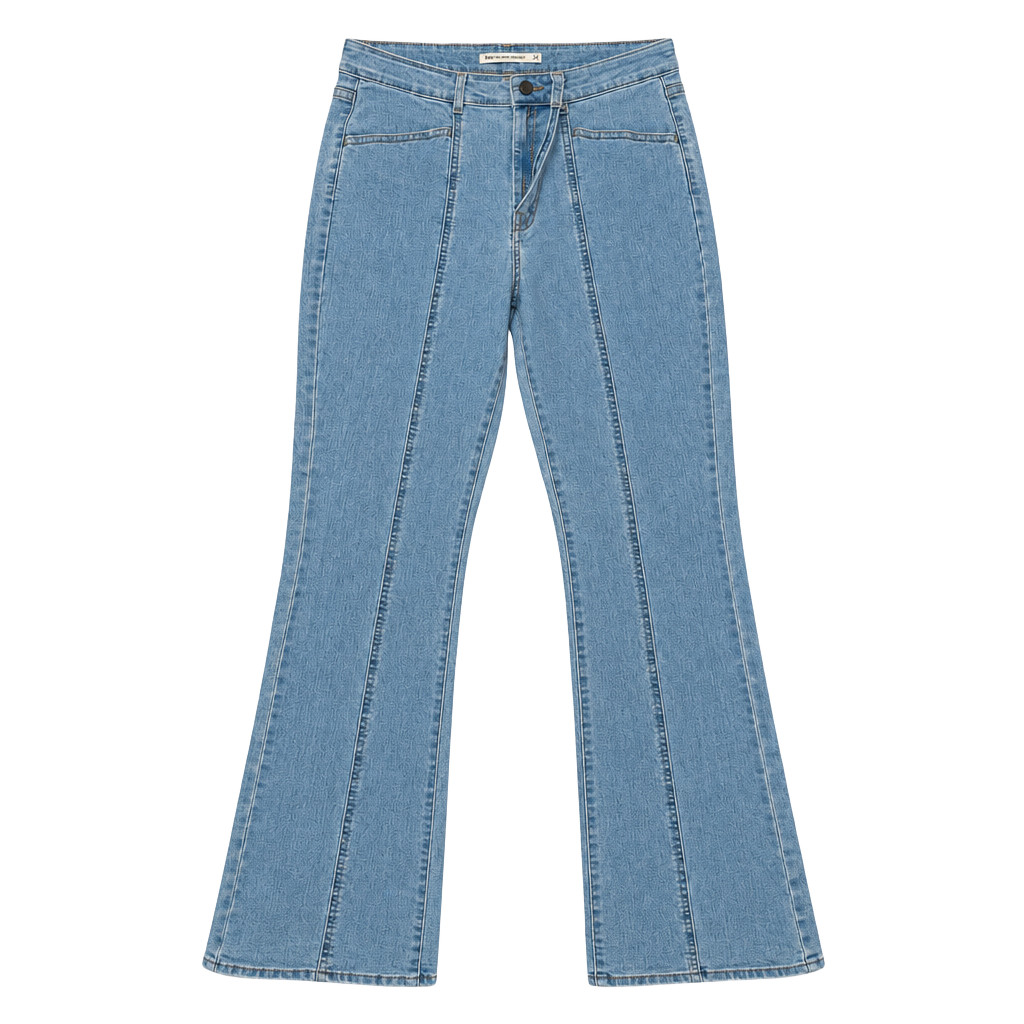 Levi's 725 High Rise Bootcut Jeans Size 31 Light Wash Front Seam 1