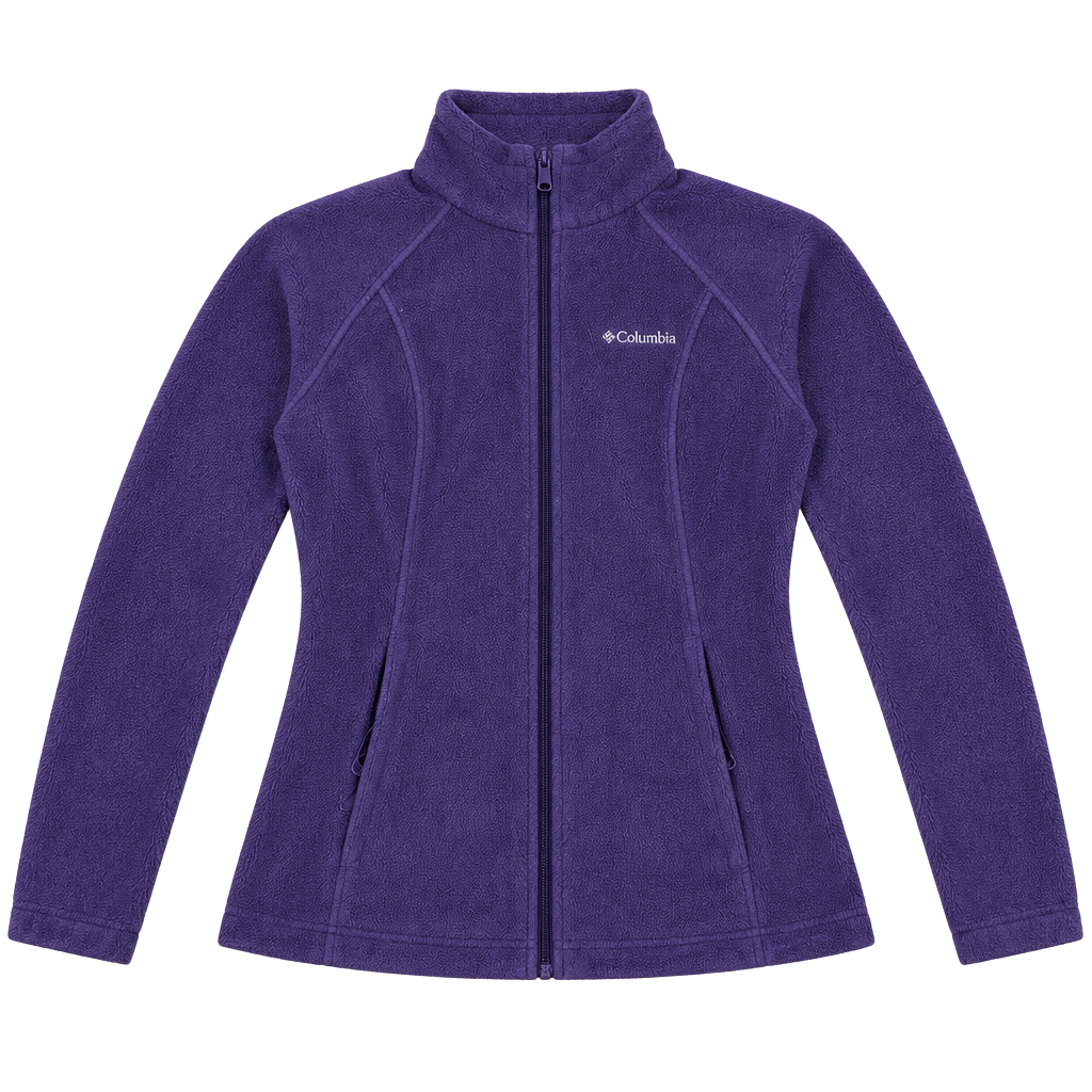 Columbia Full Zip Fleece Jacket Purple 1