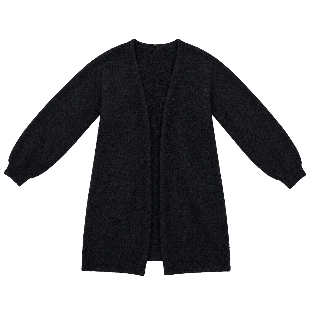 Art Class Black Fuzzy Cardigan Sweater Size XL 1
