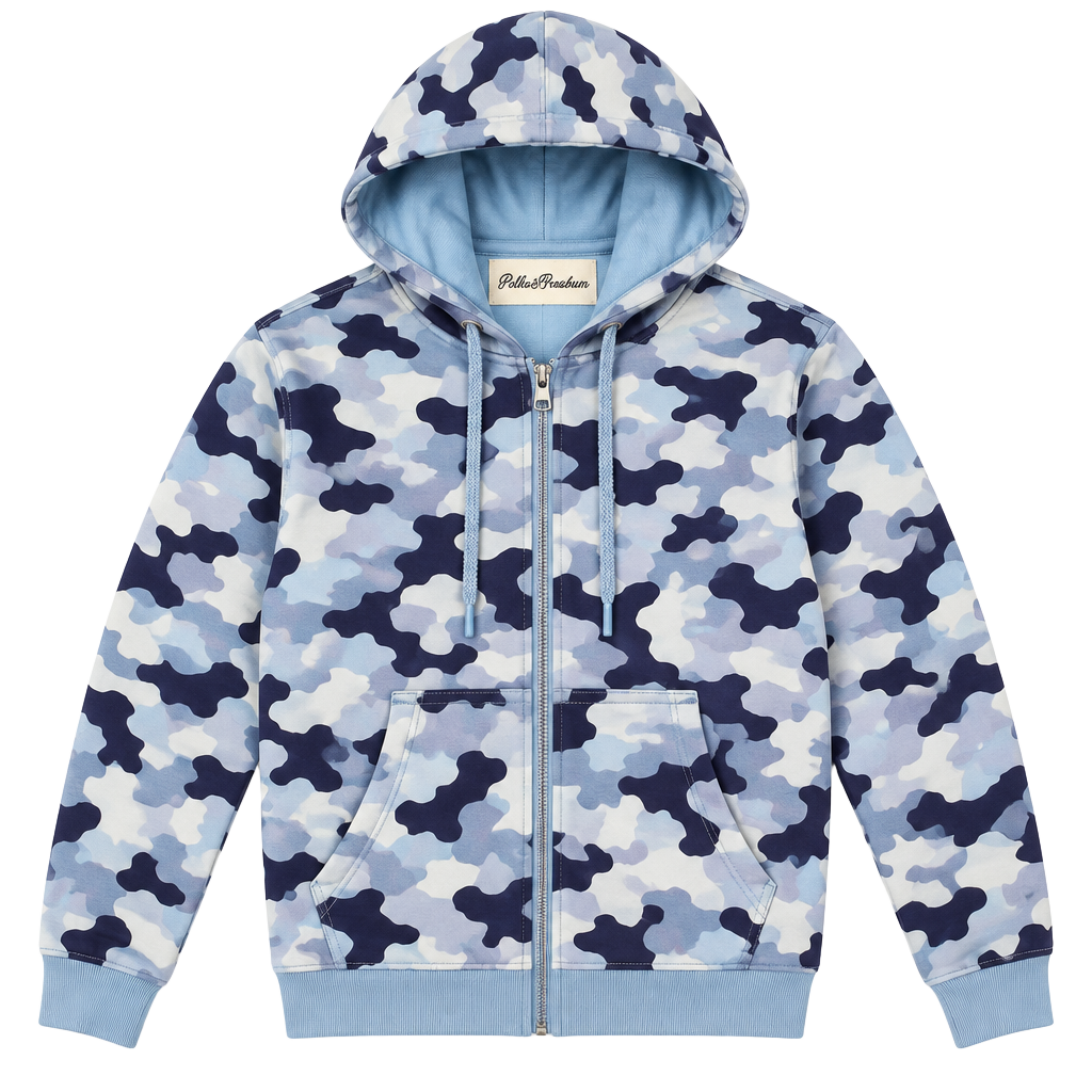 Bella & Brooklyn Anorak Jacket Blue Camo Butterfly 1