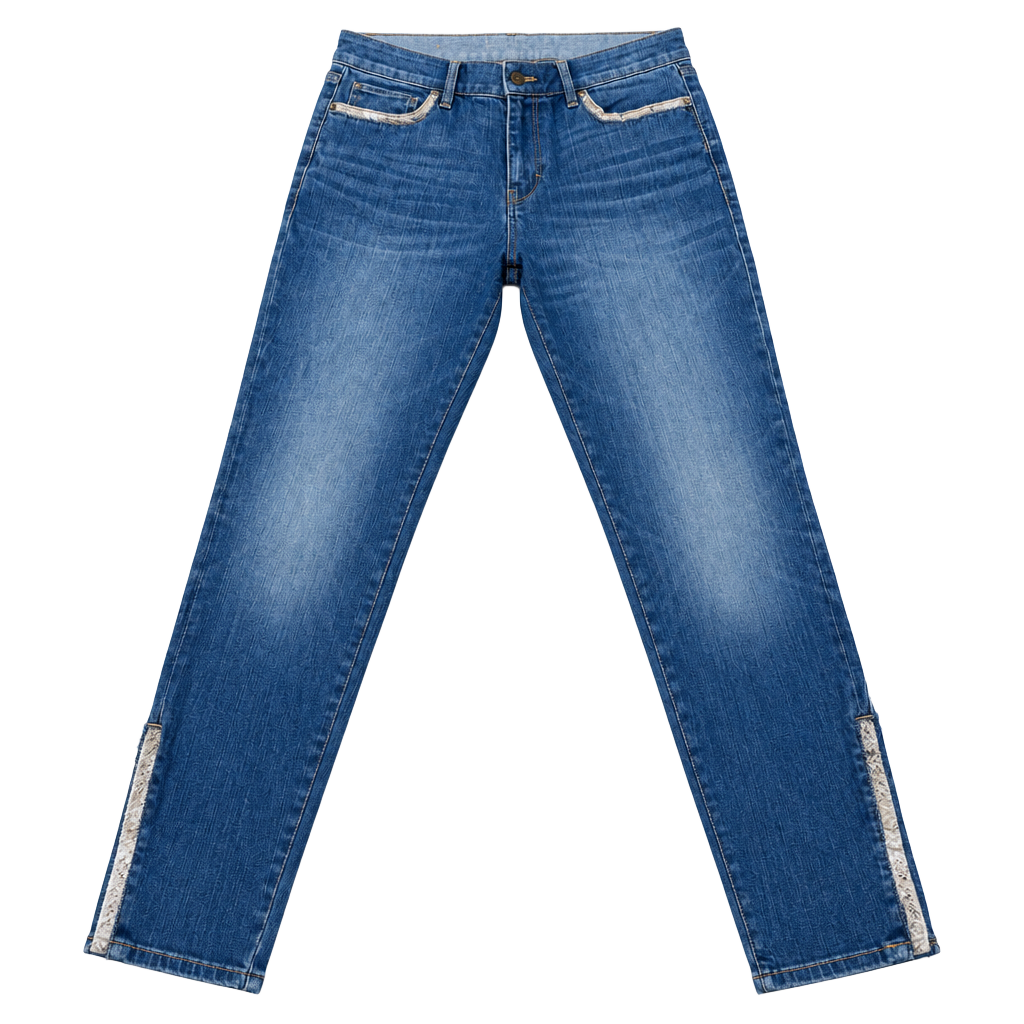 White House Black Market Skinny Jeans Size 8 Blue Ankle Zip 1