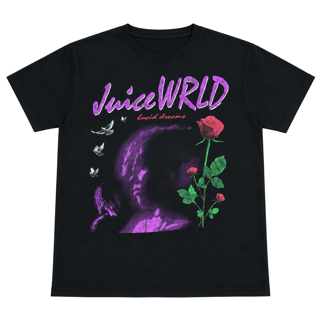 Juice WRLD Lucid Dreams Graphic T-Shirt Black 1