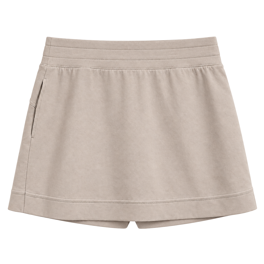 NWT Tek Gear High Rise Skort Size XL Beige Athletic Stretch $30 1