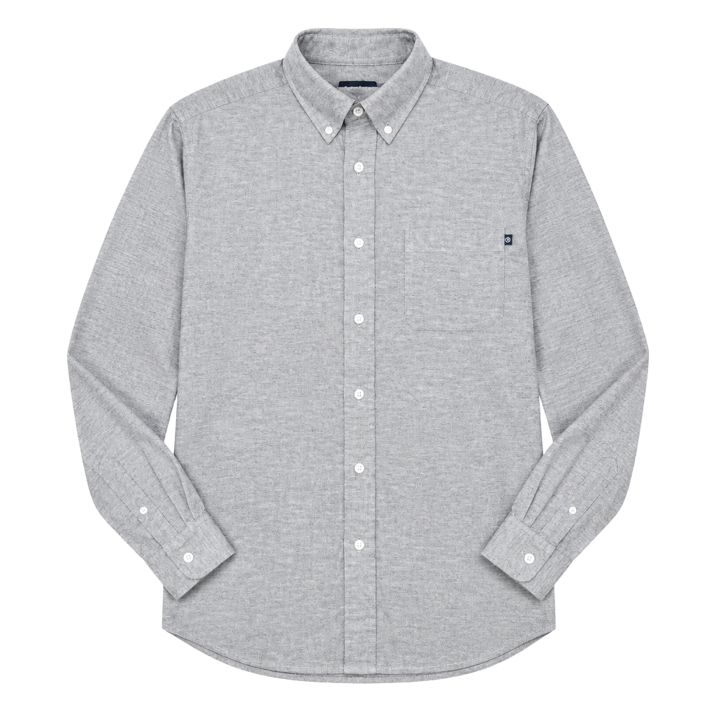 Timberland Men Gray Long Sleeve Button Down Shirt Slim Fit Size Medium 1