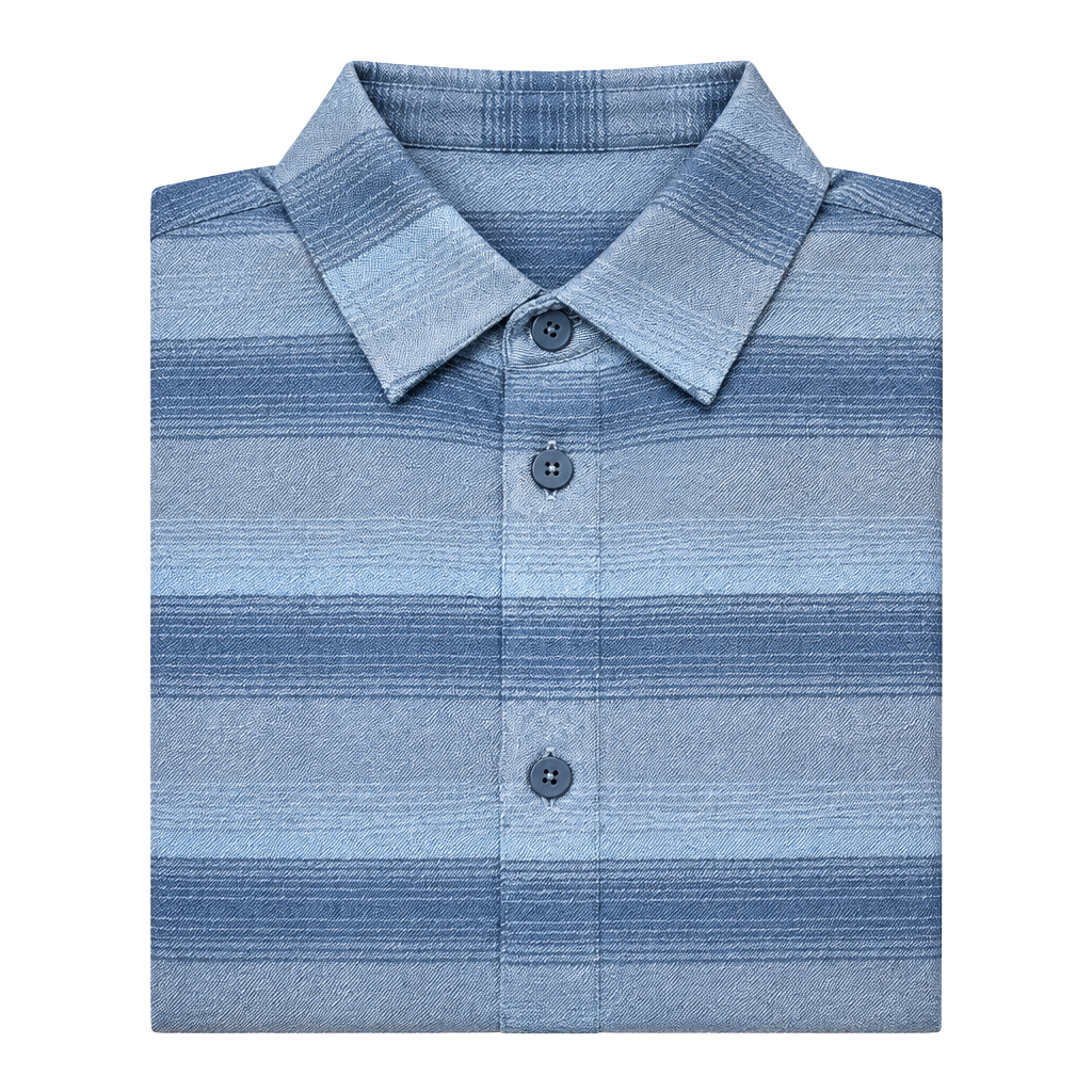 Lululemon Masons Peak Flannel Mens Large Long Sleeve Blue 1