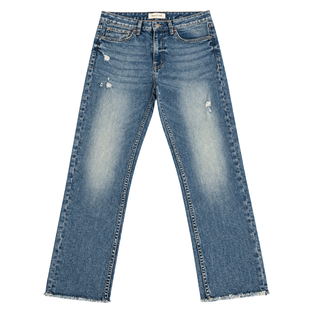 Dailylook Straight Distressed Jeans womens Size 30 Blue Raw Hem nwt 1